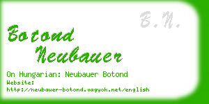 botond neubauer business card